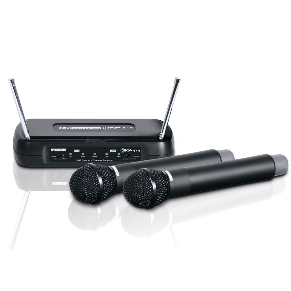 LD Systems ECO 2X2 HHD 2 - Wireless Microphone System with 2 x Dynamic Handheld Microphone Радиомикрофоны